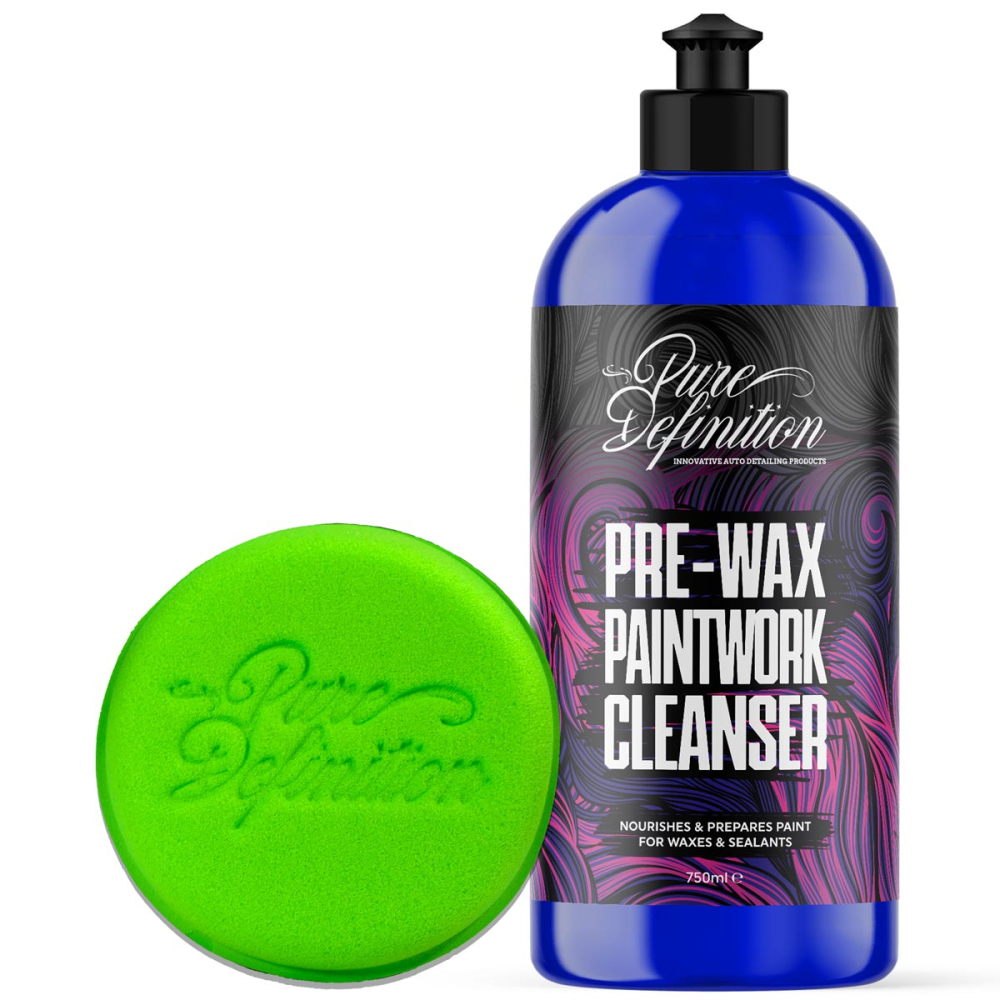 750ml bottle of pre-wax paintwork cleanser by pure definition