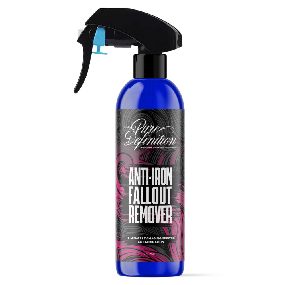 250ml bottle of anti iron fallout remover by pure definition