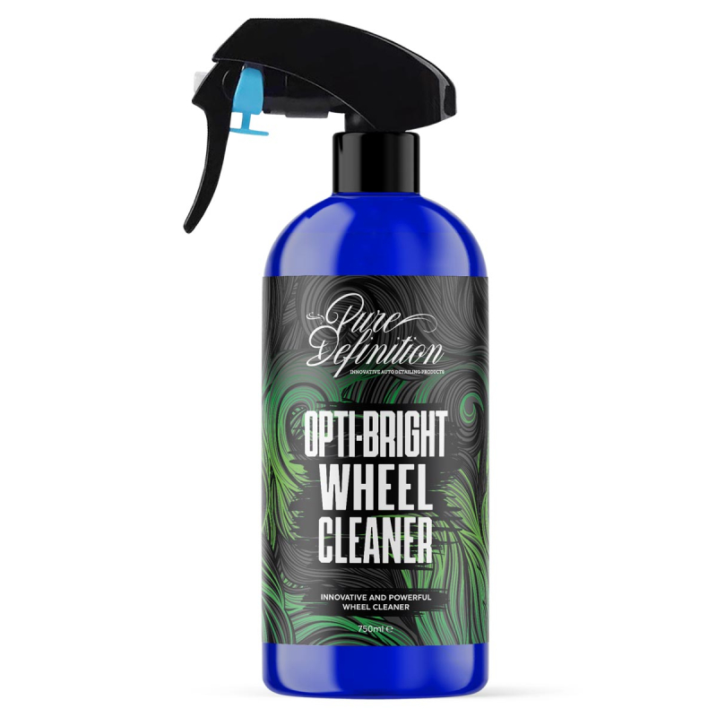 750ml bottle of Opti-bright wheel cleaner by pure definition