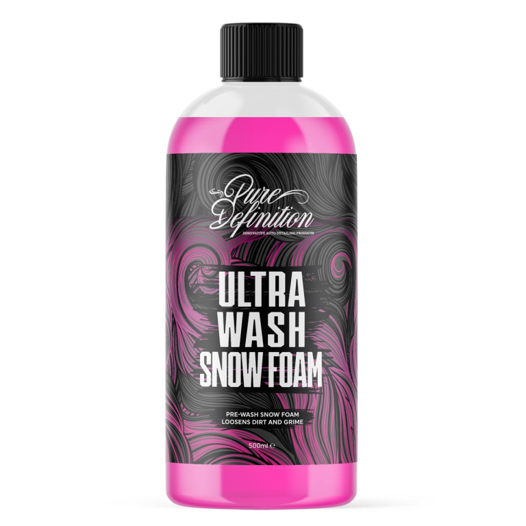 500ml ultra wash snow foam bottle by pure definition