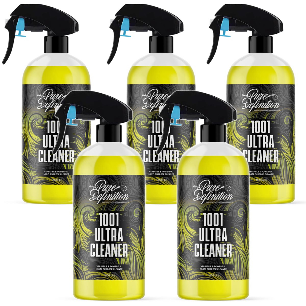 5 x 1000ml bottle of 1001 ultra cleaner by pure definition
