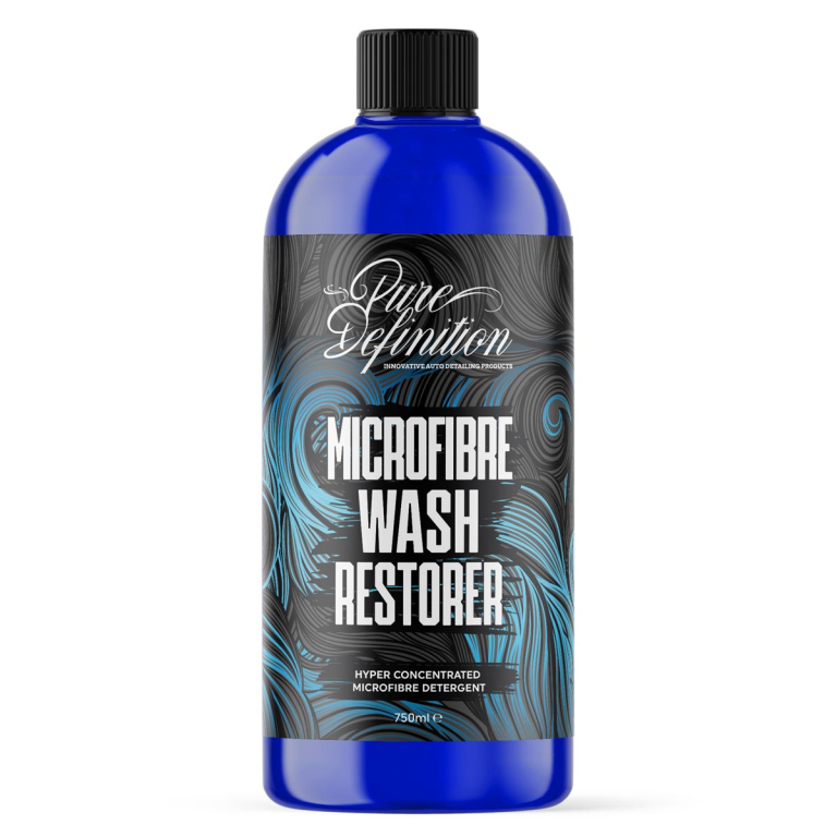 750ml bottle of microfibre wash restorer by pure definition