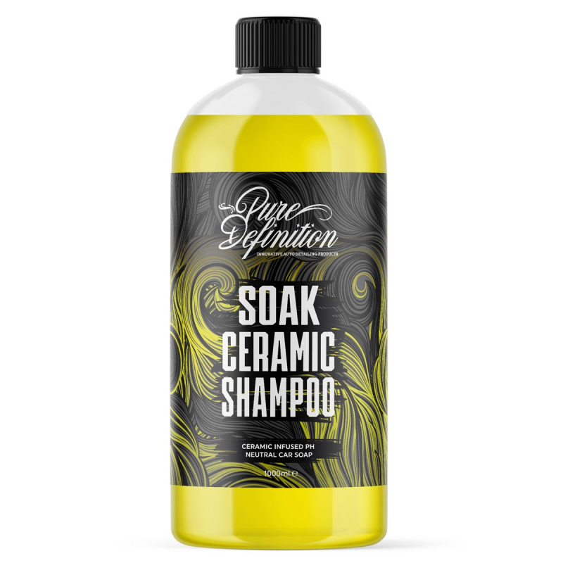 1000ml soak ceramic shampoo bottle by pure definition