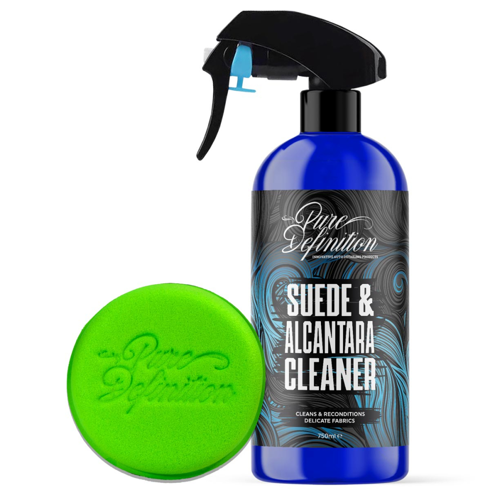 750ml bottle of suede & Alcantara Cleaner by pure definition