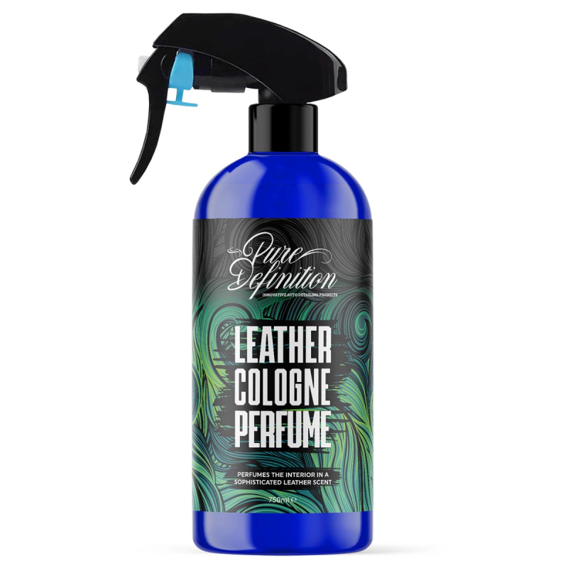 750ml bottle of leather cologne perfume by pure definition