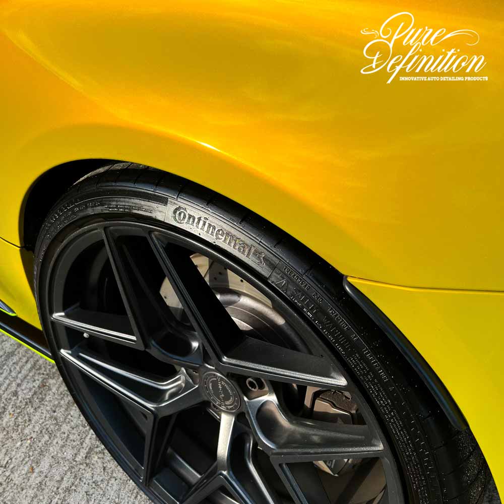 high gloss tyre gel on continental car tyres