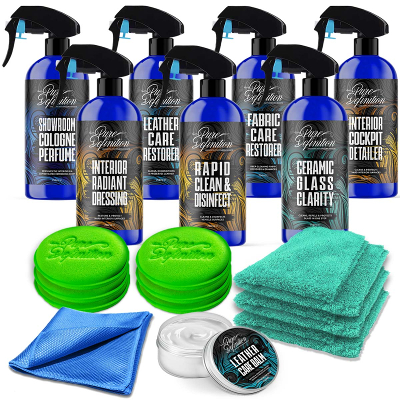 car showroom interior detailing kit by pure definition