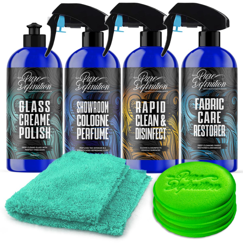 essential car detailing products to clean an interior, by pure definition