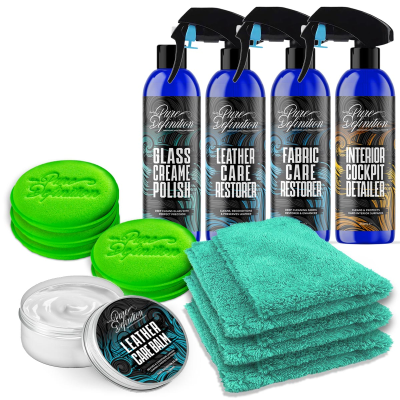 car interior & leather detailing kit by pure definition