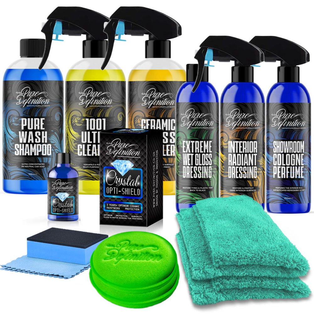 New Car Detailing Kit - Preserves & Protects Interior Exterior Surfaces
