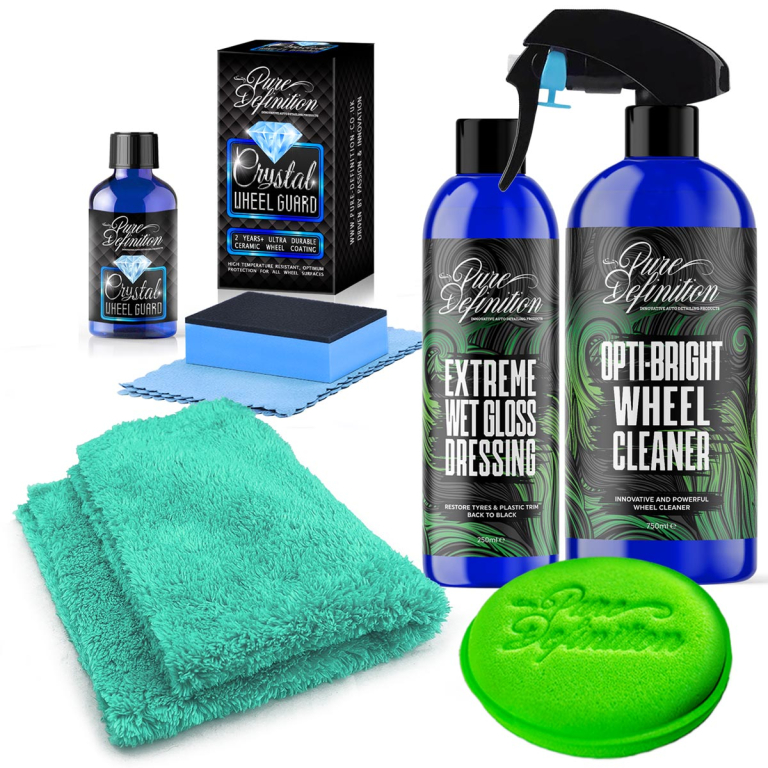 Car detailing products to clean and protect wheels by pure definition