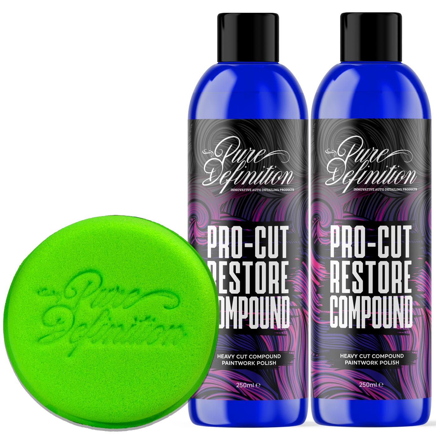 pro cut compound 2x250ml bottles by pure definition