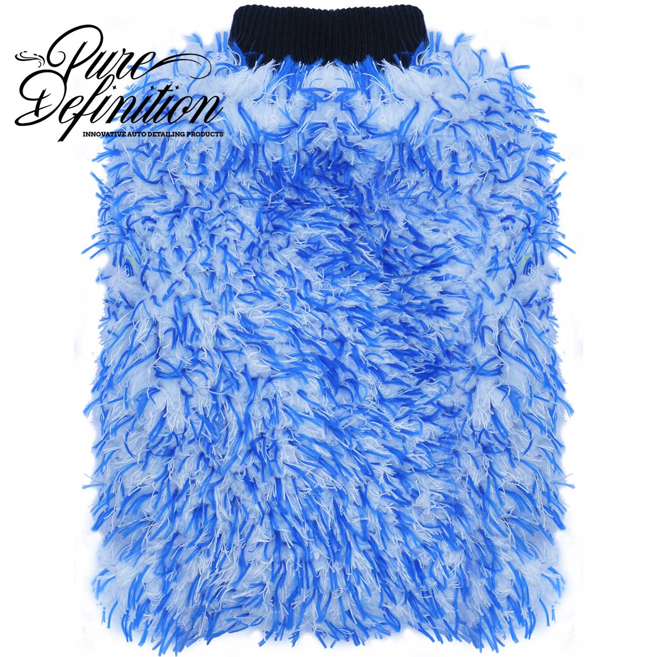 Microfibre Wash Mitt in blue by pure definition