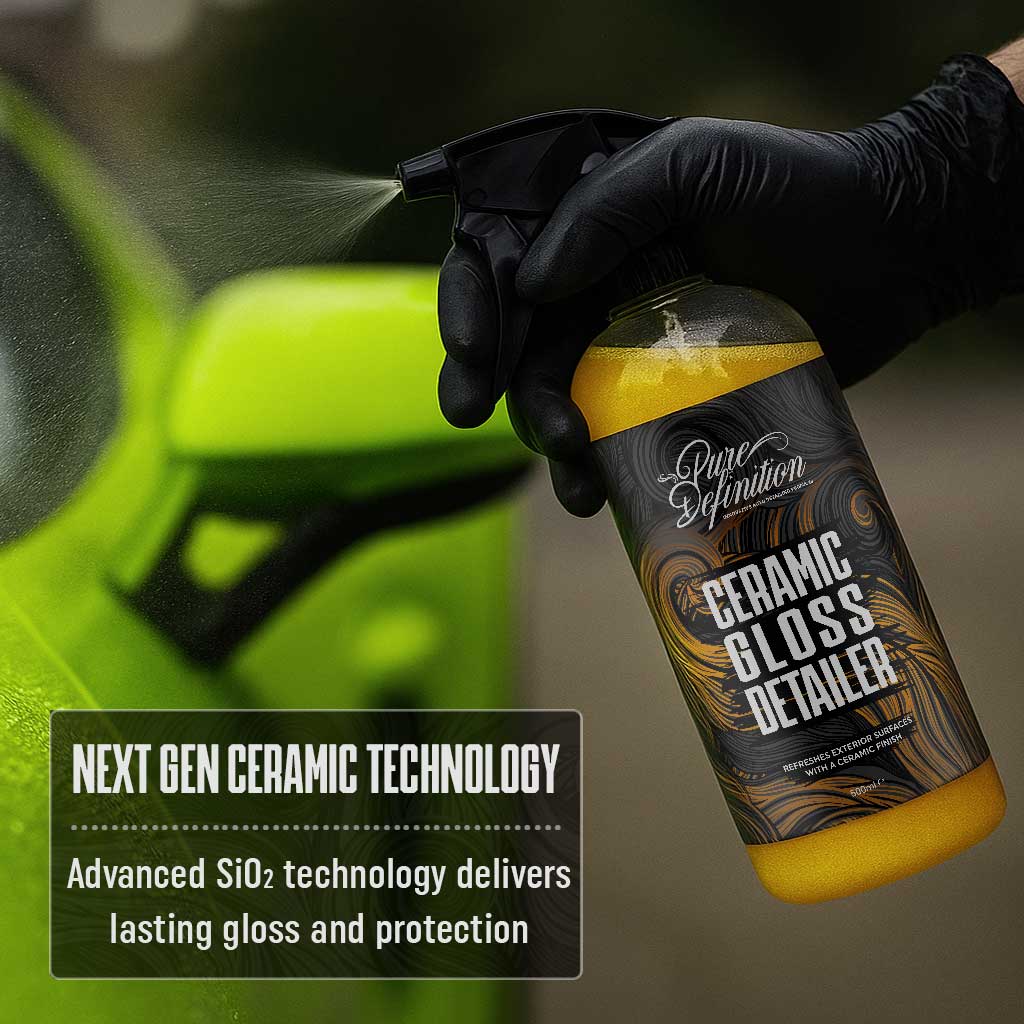 Ceramic Gloss Detailer Spraying